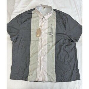 Hardaddy Men's 3XL Retro Vintage Bowling Shirt Short Sleeve Button Stretch NWT